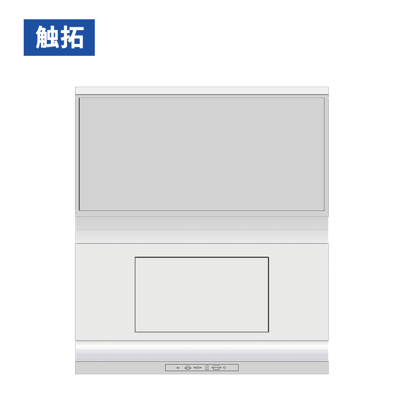 65寸L型斜面触摸一体机可选4K电容红外独显