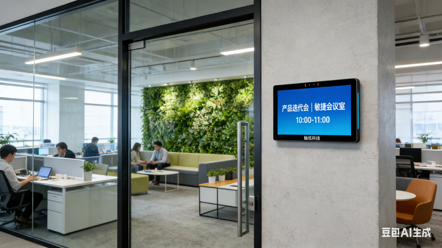 科创园 “智汇之巢”：触拓科技会议预约屏，赋能初创企业协同加速(图1)