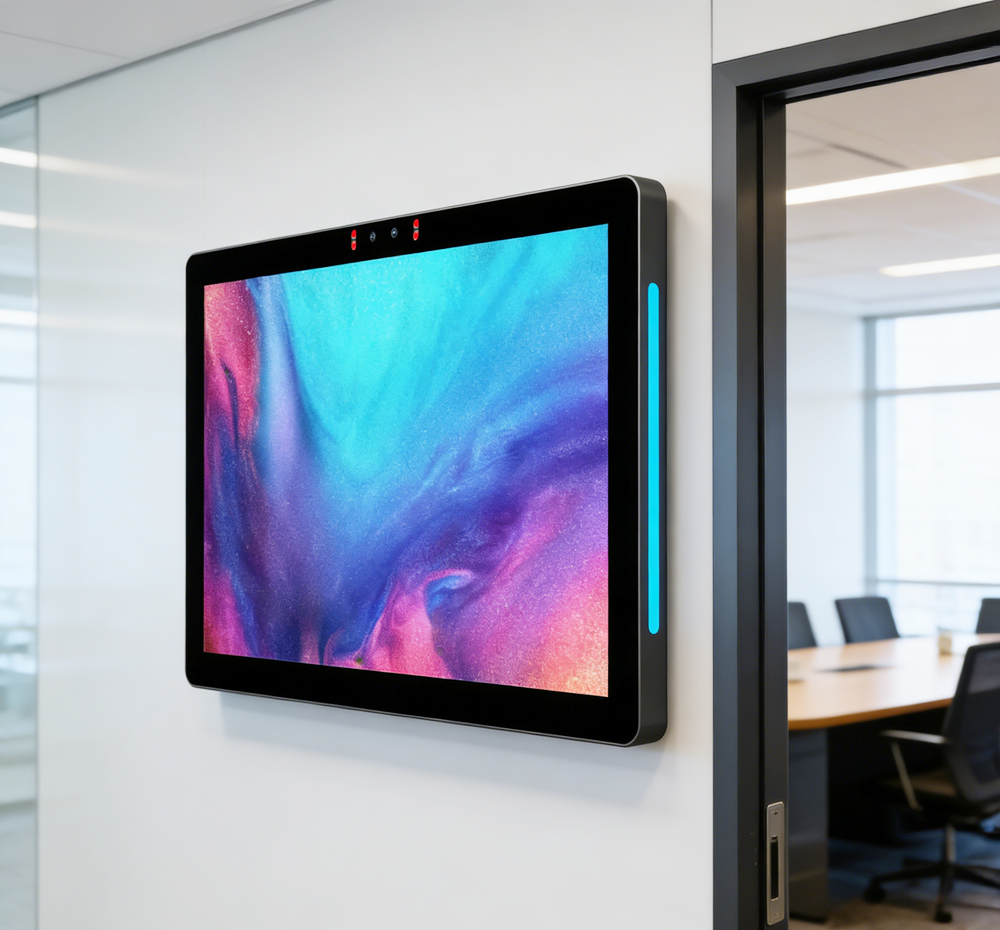 浙江办公大厦智慧升级首选｜触拓会议预约门牌+屏，打造高效智能会议室(图1)