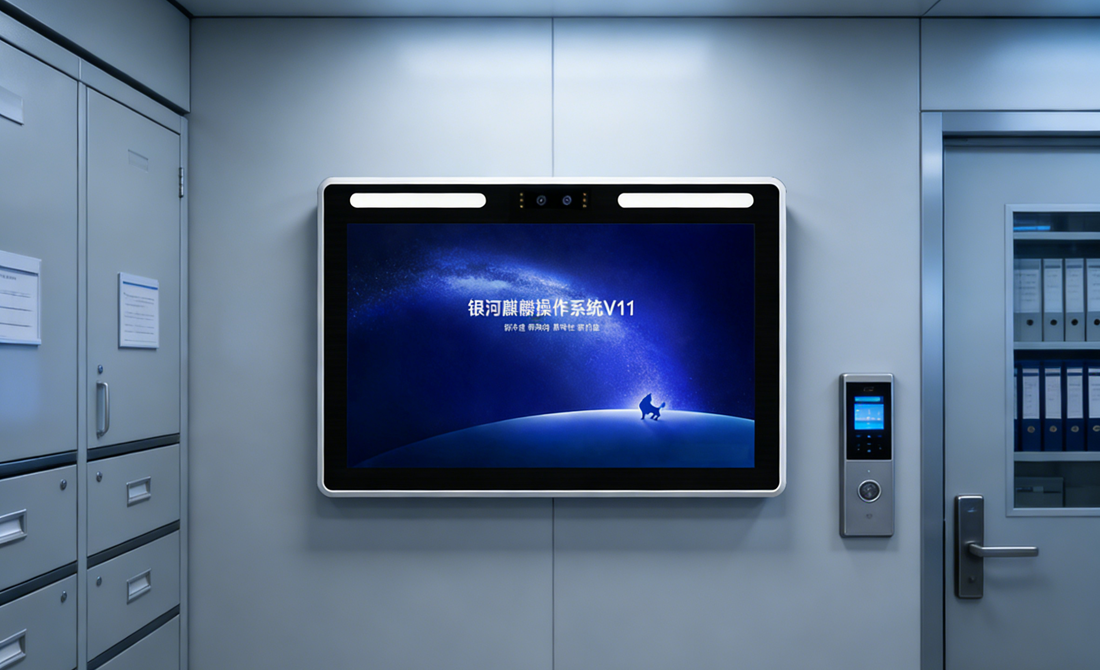 触拓（CHUTO）政企优选银河麒麟人脸识别一体机安全高效双在线 ​(图2)