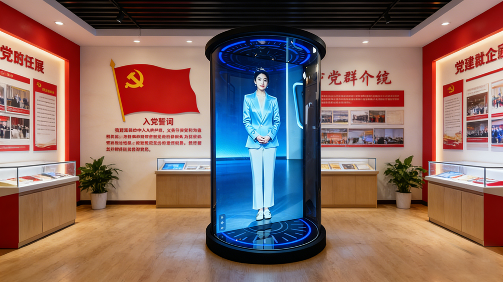 全业适配·智创未来 触拓(CHUTO)AI数字人全息仓新品首发(图1) 全业适配·智创未来 触拓(CHUTO)AI数字人全息仓新品首发(图1)