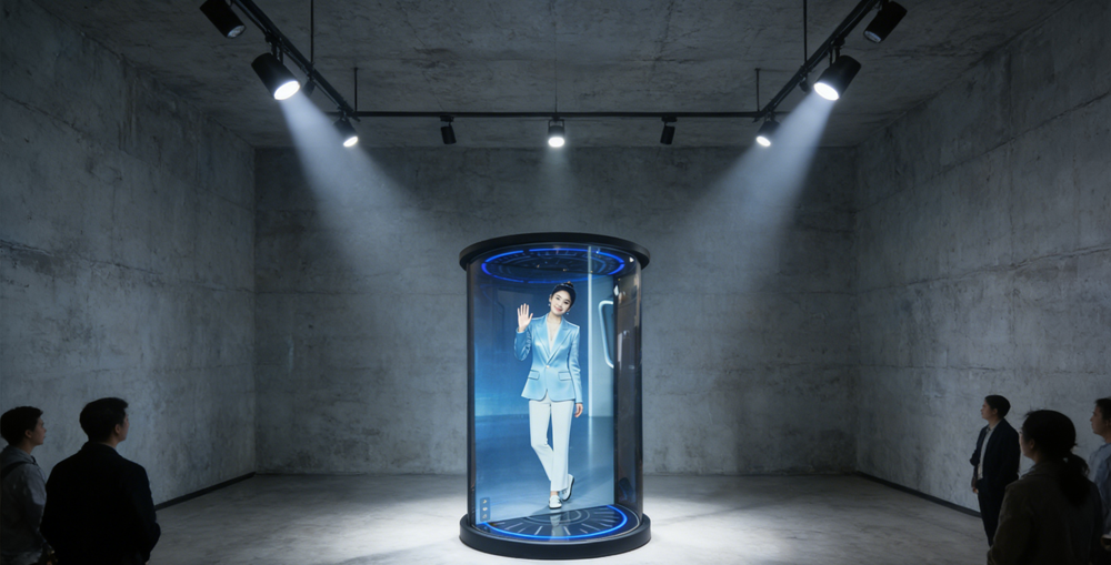 触拓(CHUTO) AI数字人全息舱整体解决方案(图1)