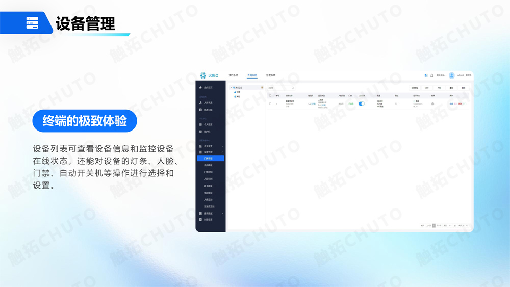 触拓（CHUTO）人员去向屏/人员去向系统解决方案 ​(图19)