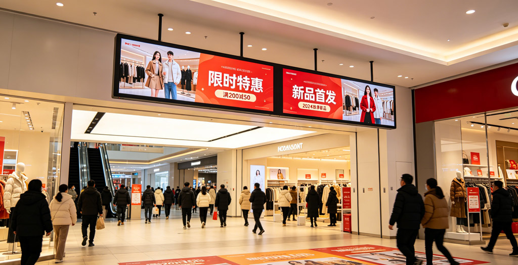 触拓 (CHUTO) 定制走廊屏 吊顶适配 工业级稳定工程专用显示