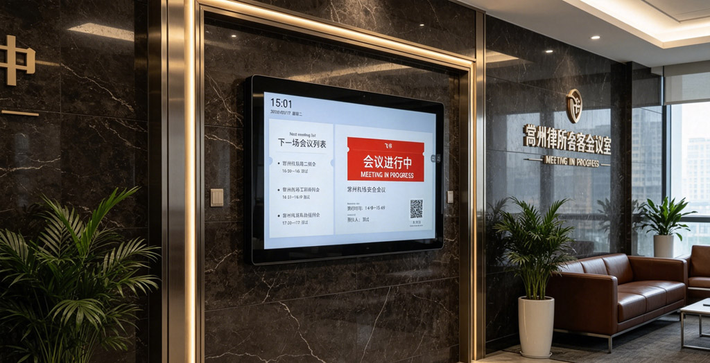 触拓科技智能会议门牌，以科技为笔，绘就智慧办公新图景(图1)
