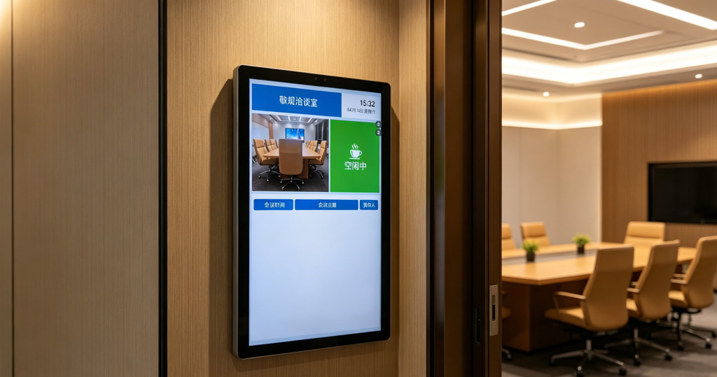 触拓科技15.6 寸智能电子门牌会议预约屏(图1)