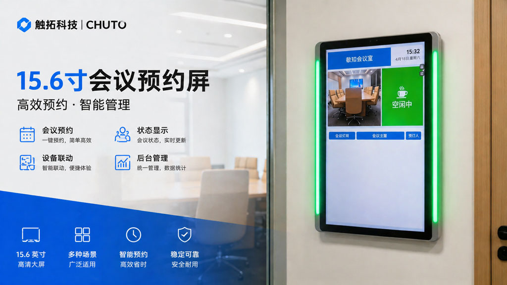 智能会议预约屏在智慧办公中的应用价值(图1)