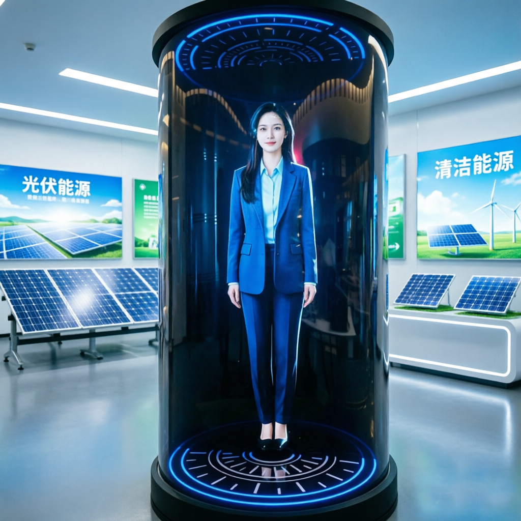 触拓科技|AI数字人全息舱搭载阿里千问,Ubuntu架构筑牢安全底座(图1) 触拓科技|AI数字人全息舱搭载阿里千问,Ubuntu架构筑牢安全底座(图1)