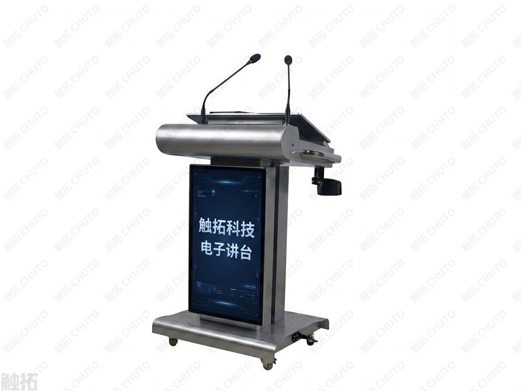 触拓科技推新品多媒体电子讲台,多屏联动与智能升降双管齐下(图1) 触拓科技推新品多媒体电子讲台,多屏联动与智能升降双管齐下(图1)