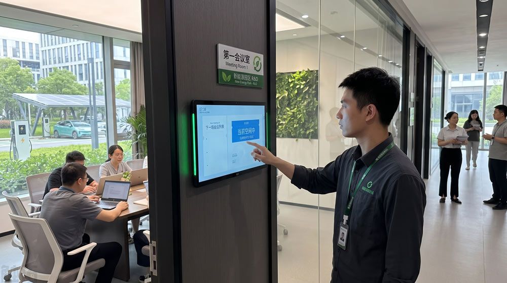 触拓会议预约屏赋能低空经济:空域调度与试飞基地的精细化运营(图2) 触拓会议预约屏赋能低空经济:空域调度与试飞基地的精细化运营(图2)