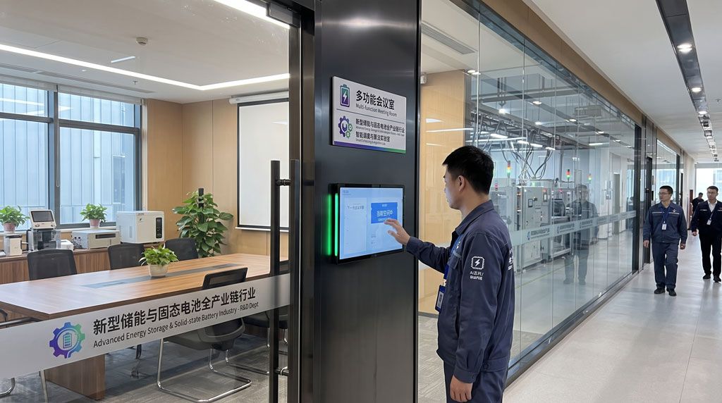 触拓科技|新型储能企业会议预约屏应用方案(图1)
