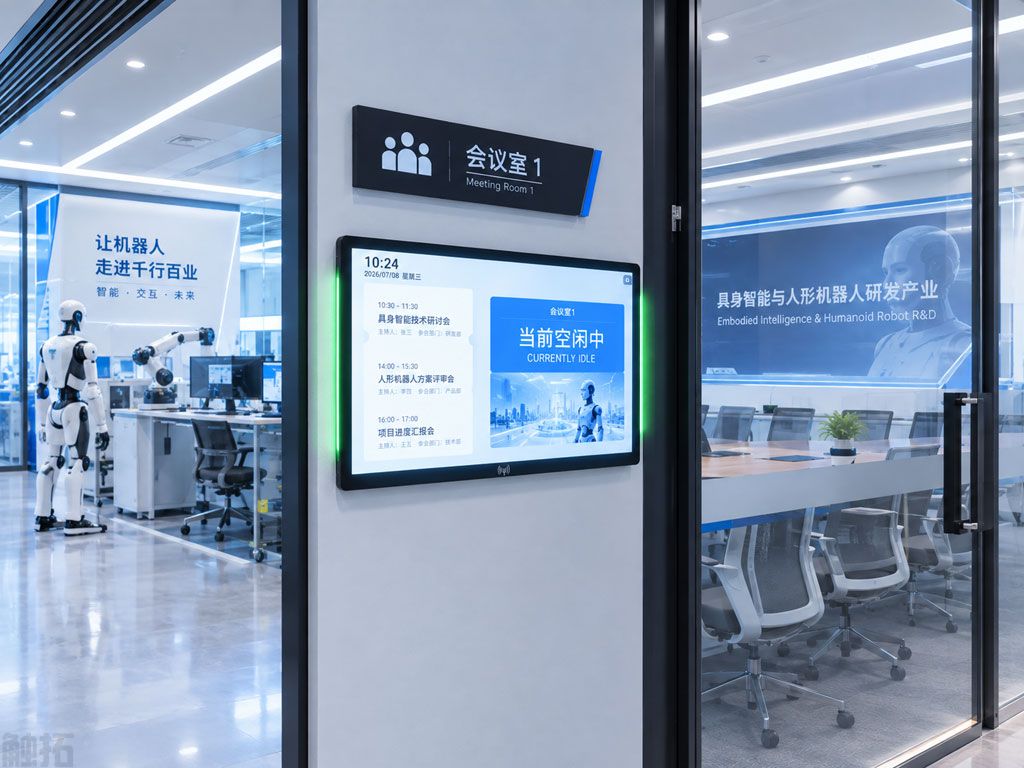 机器人园区敏捷研发：触拓会议预约屏如何打破多学科协作壁垒(图1)